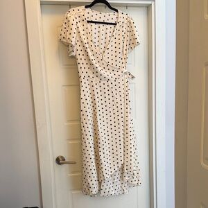 Polka Dot Wrap Dress NWOT
